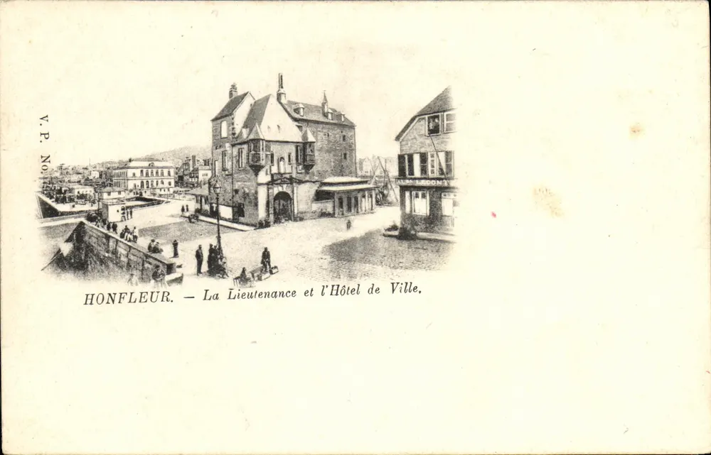 Honfleur — Die Lieutenante und das Rathaus — V.P. No. - Vorderseite