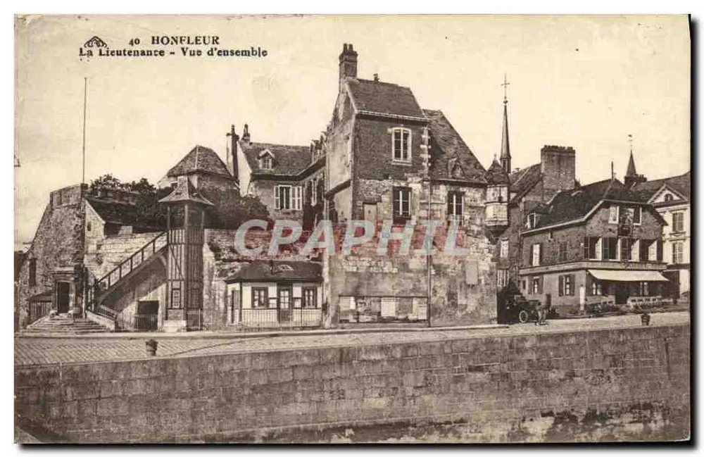 Honfleur — A Lieutenante — Vista geral — G. Alibert, Strasbourg - Frente