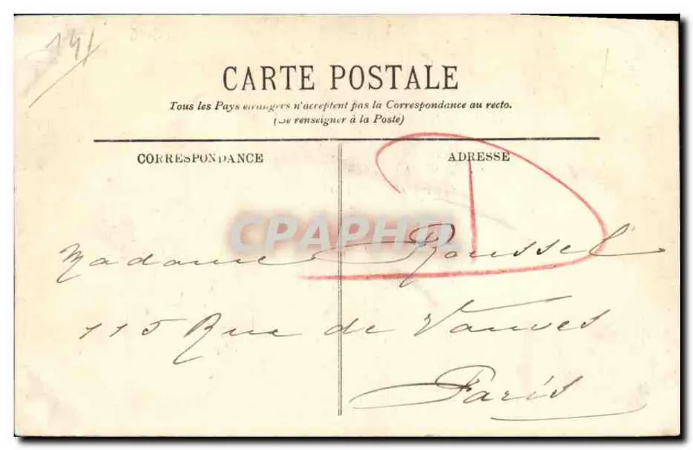 Honfleur — A Lieutenante — LL. - Verso