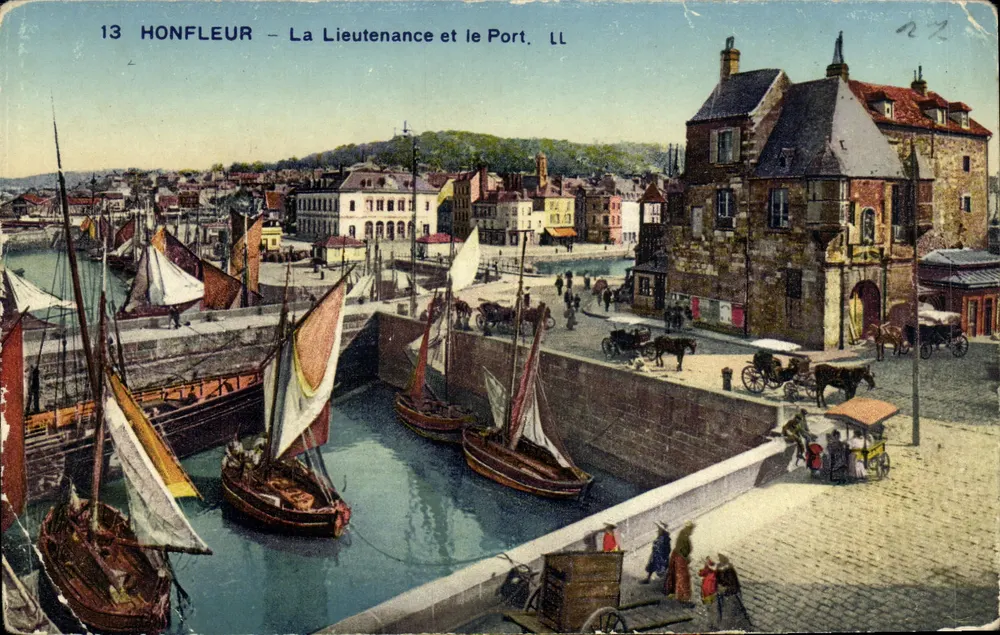 Honfleur — La Lieutenante und der Hafen, LL - Vorderseite
