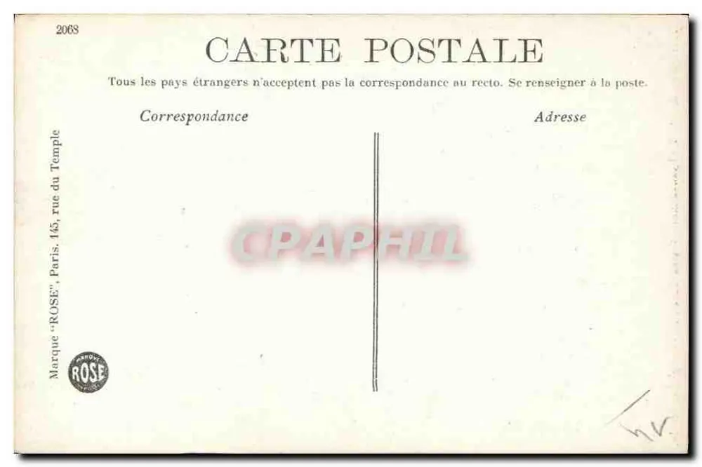 Honfleur. La Lieutenante, pozostałości zamku z XVII wieku — wydawca Rose, n° 1097 - Rewers