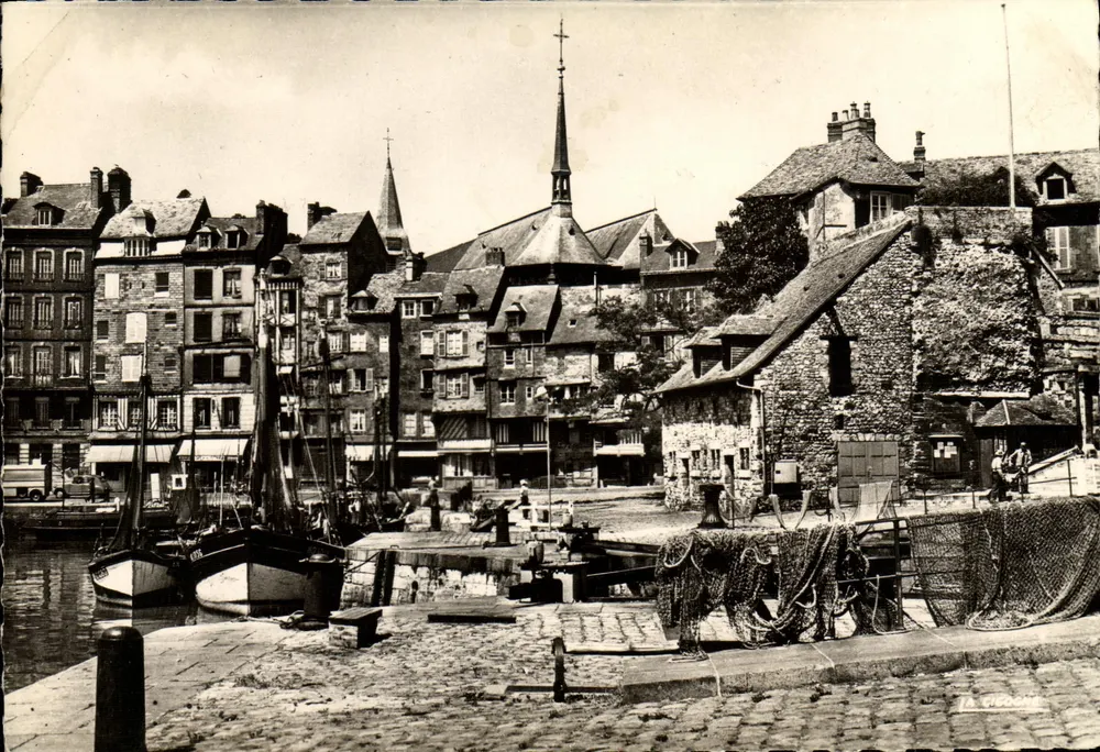 Honfleur (Calvados) — A Lieutenante vista das comportas — Edições 'L'Écogagne' - Frente