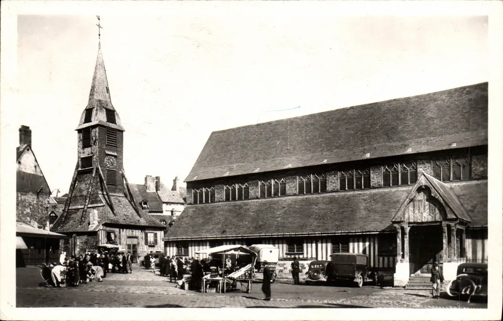 Honfleur — Mercado da praça da Igreja de Santa Catarina — editor REAL-PHOTO n°139 - Frente