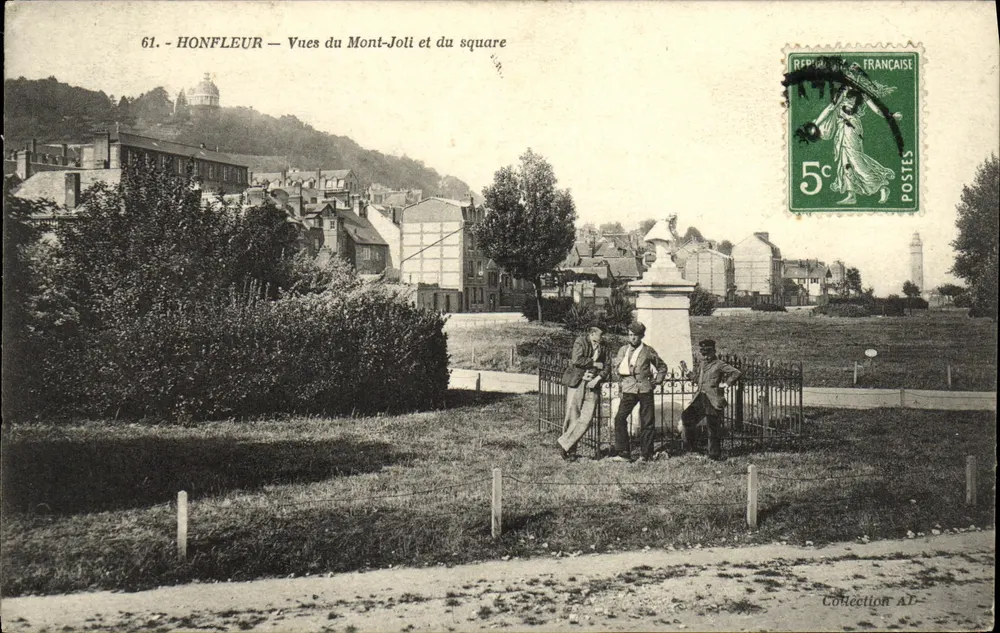 Honfleur — Ansichten des Mont-Joli und des Platzes — Sammlung A.R. - Vorderseite