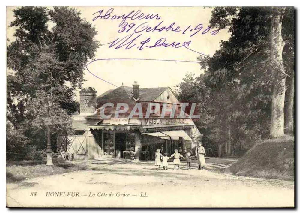 Honfleur — La Côte de Grâce — Maison Chérie - Vorderseite