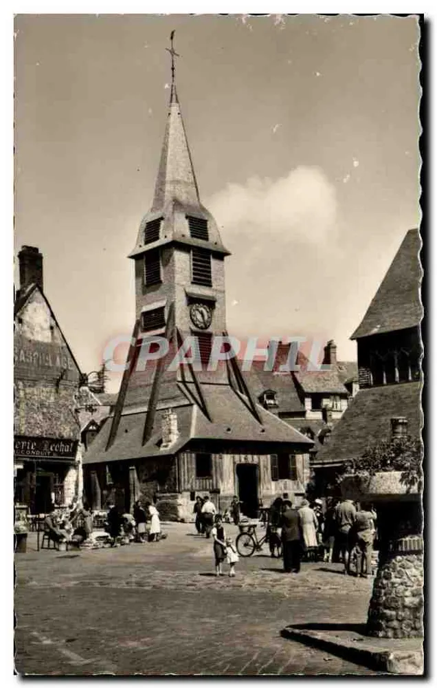 Honfleur (Calvados) — Ansicht der Place Sainte-Catherine und des Alten Turms — Cliché B. Mulet - Vorderseite