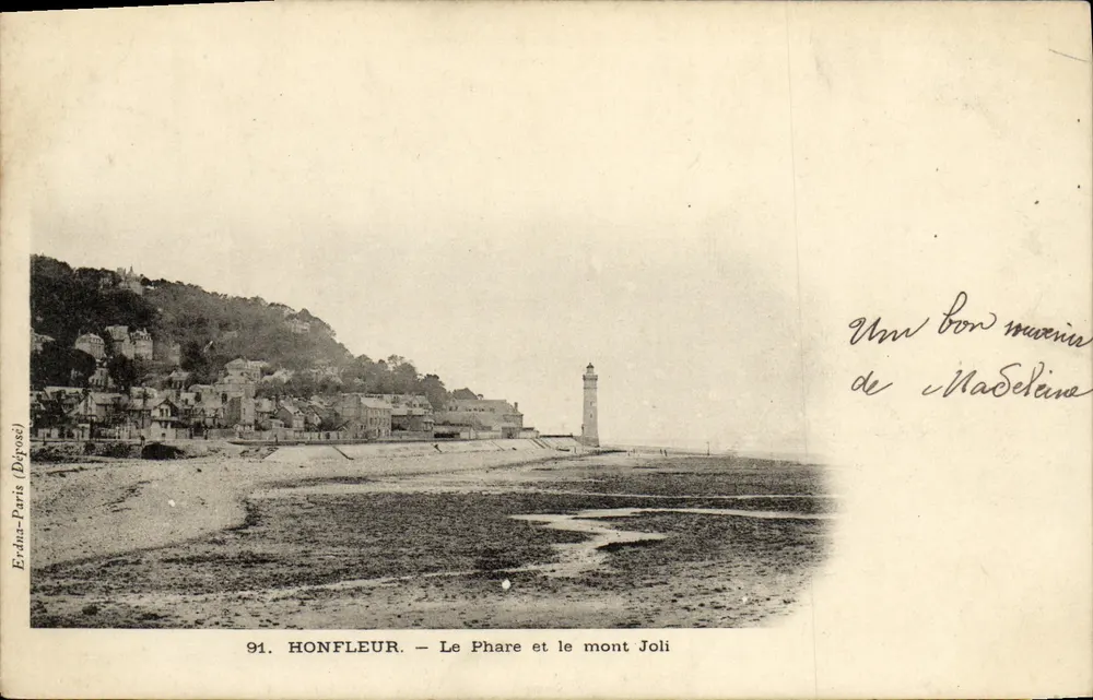 Honfleur — O Farol e o monte Joli — Erda-Paris (Depositado) n°91 - Frente