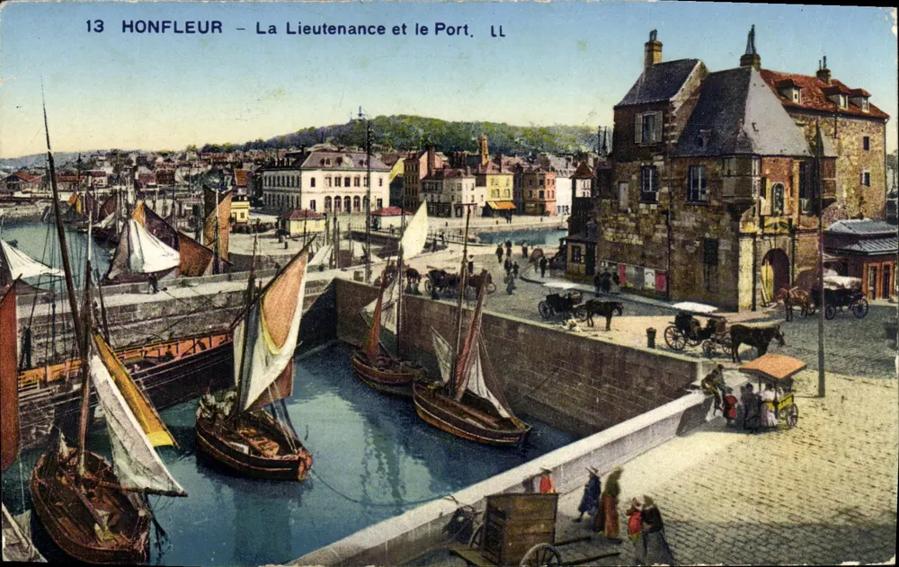 Honfleur — Die Lieutenante und der Hafen — LL - Vorderseite