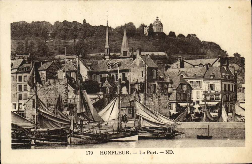 Honfleur — O Porto — ND. — Editor ND, n° 179 - Frente