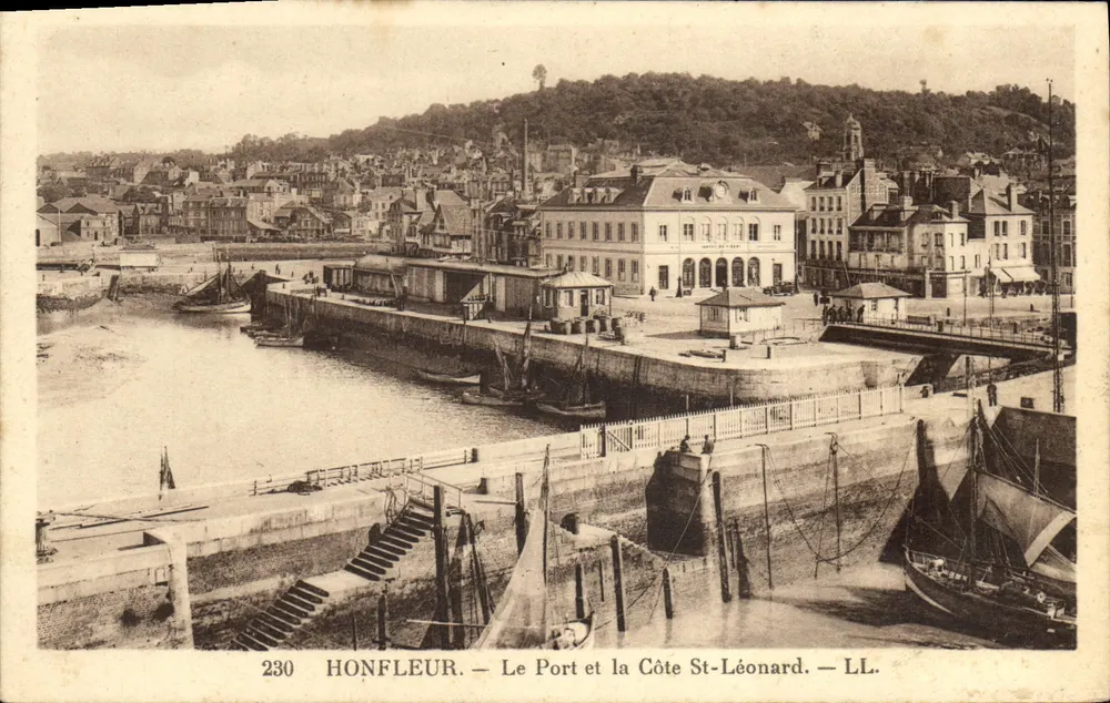 Honfleur — Der Hafen und die Küste St-Léonard — LL. — n° 230 - Vorderseite
