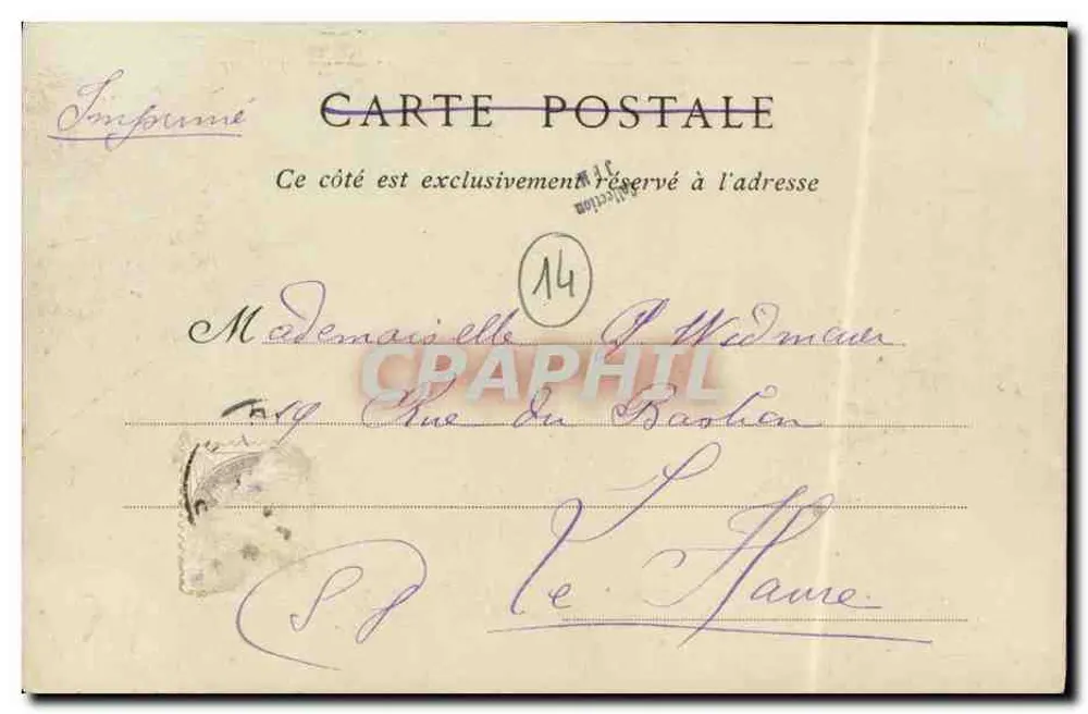 Honfleur — Le Port — Collections ND. Phot. n°35 - Verso