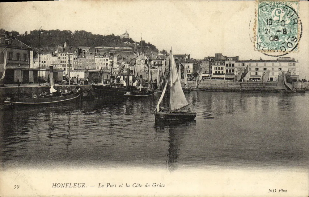 Honfleur — Der Hafen und die Côte de Grâce — ND Phot. n°39 - Vorderseite