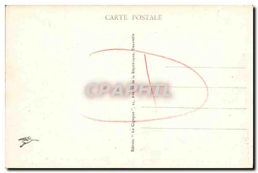 Deauville, die Blütenstränden — Allgemeiner Blick — Edition 'La Cigogne', Deauville - Rückseite