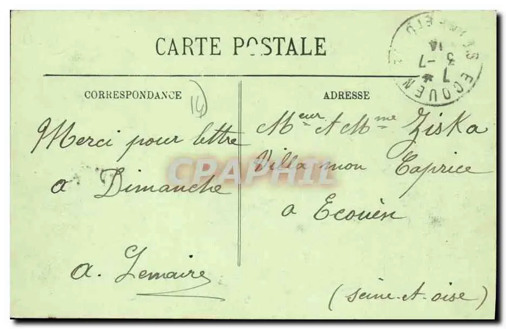 Deauville — La Villa du Phare — LL. n° 254 - Verso