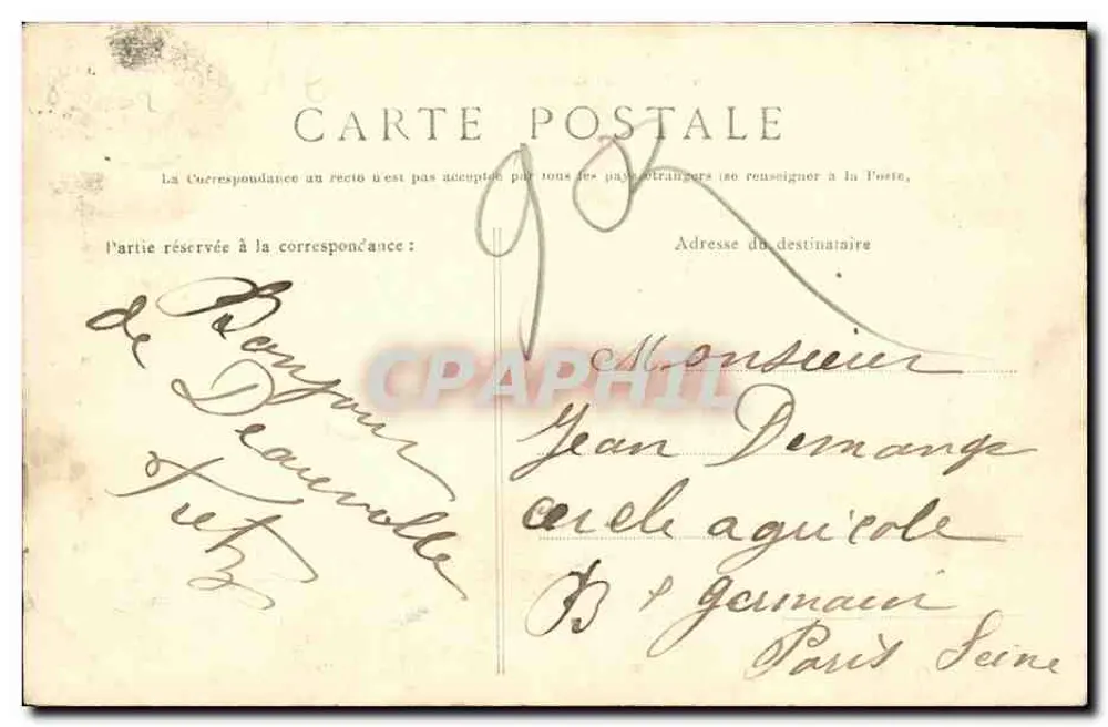 Deauville — A Romaine — B. Suley, lib. fot. 1378 - Verso