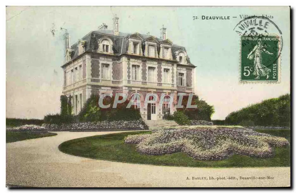 Villa dos Lots — Deauville — A. Basley, livr.-fot.-edit., Deauville-sur-Mer - Frente