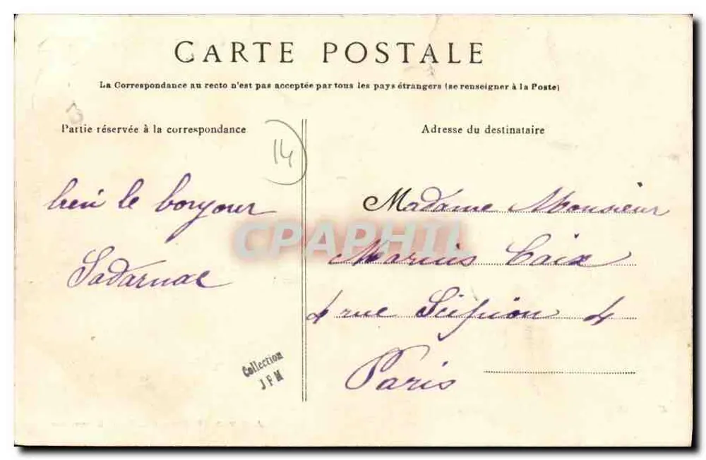 Villa dos Lots — Deauville — A. Basley, livr.-fot.-edit., Deauville-sur-Mer - Verso