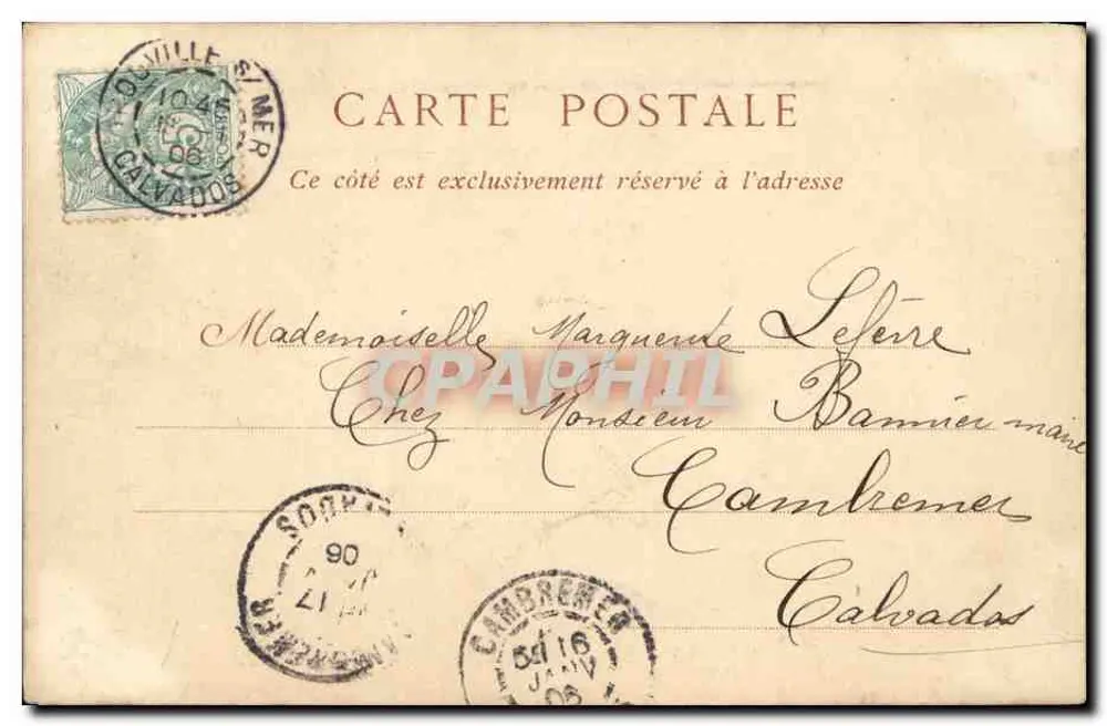 Deauville-sur-Mer — A Cabana — ND Pbot - Verso