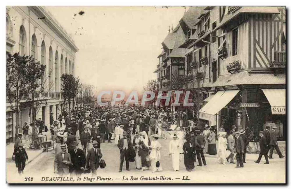 Deauville, Der blühende Strand — Straße Gontaul-Biron — LL. - Vorderseite