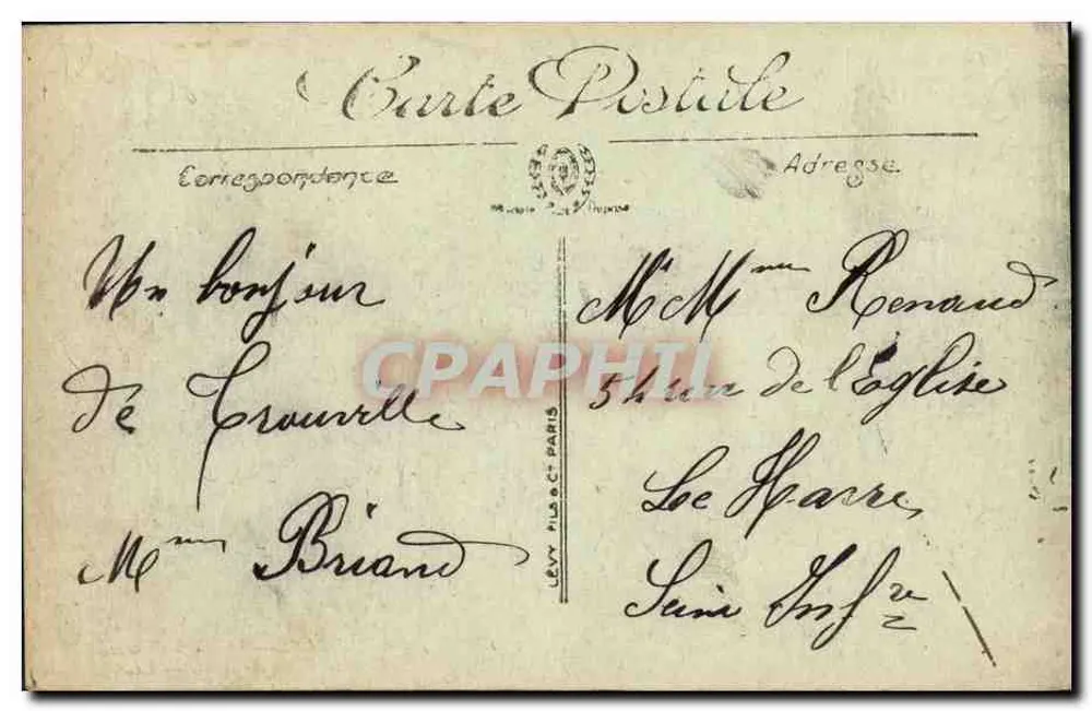 Deauville — Die Blütenstrände. Die Straße Gonlaut-Biron — Verlag LL, Nr. 259 - Rückseite