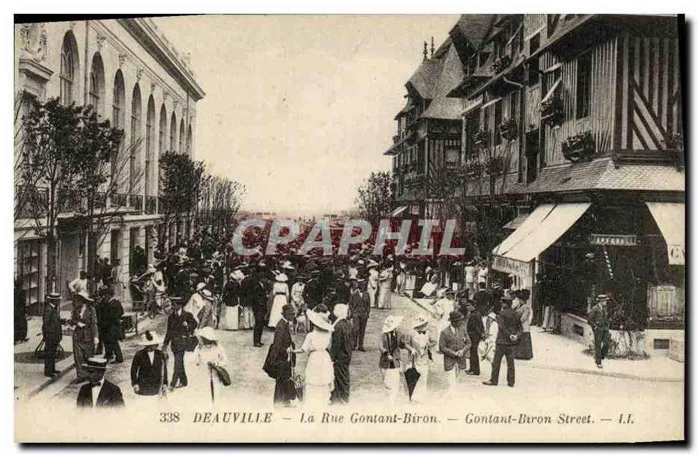 Deauville — Straße Gontant-Biron — Verlag Lévy Fils et Cie, Paris-Versailles, Nr. 338 - Vorderseite