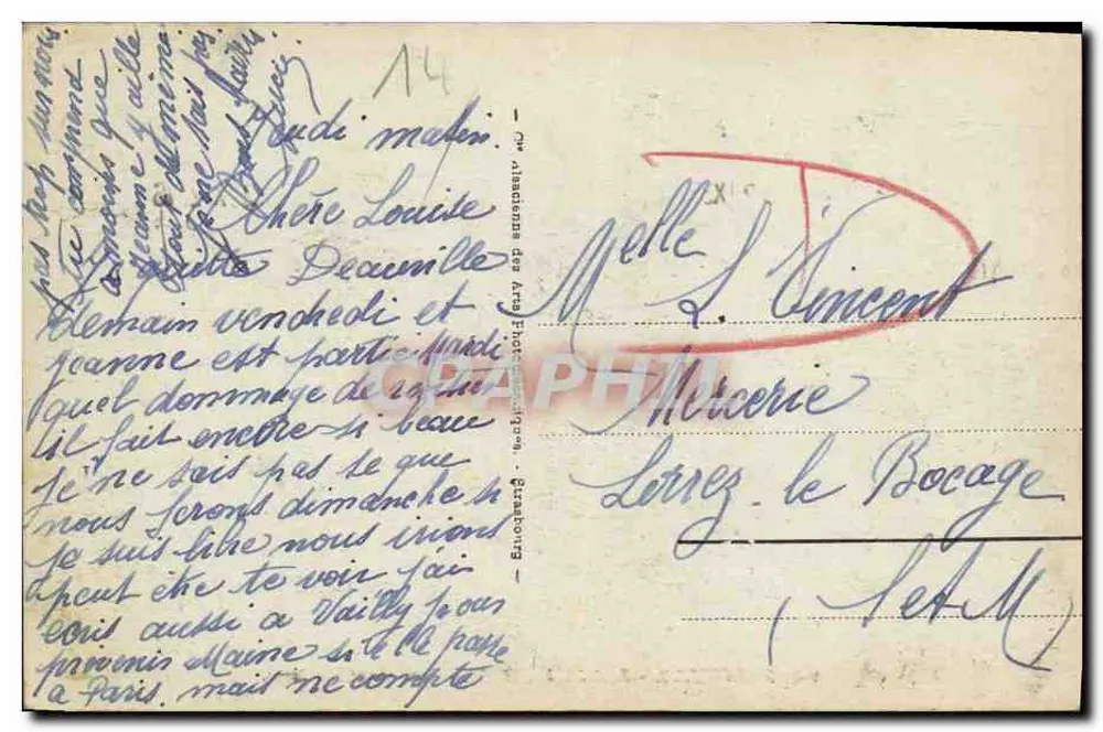 Deauville - Blühende Strandpromenade - Rue Gontaut Biron — Verlag A.D. n°175 - Rückseite