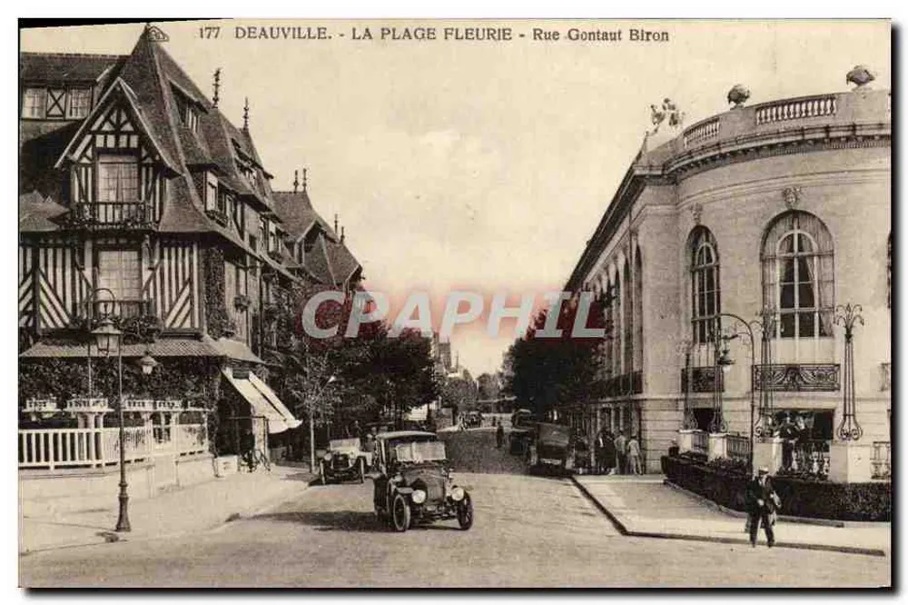 Deauville — Der blühende Strand — Rue Gontaut Biron - Vorderseite