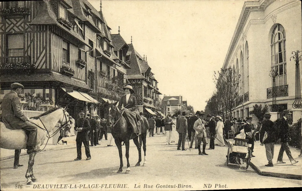 Deauville-La-Plage-Fleurie — La Rue Gontaul-Biron — ND Phot. n° 816 - Vorderseite