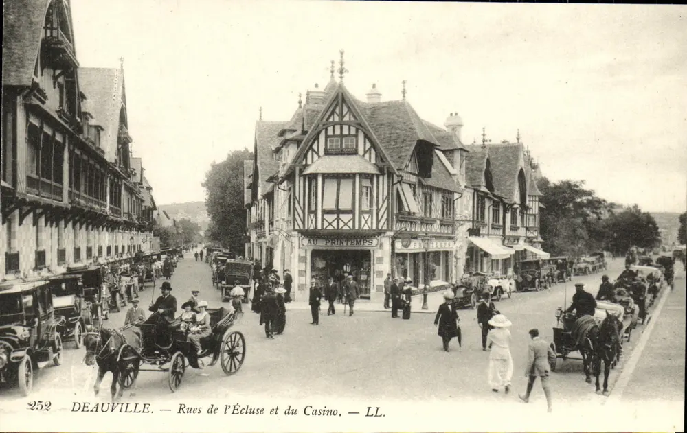 Deauville — Straßen des Schlosses und des Kasinos — LL. n°252 - Vorderseite