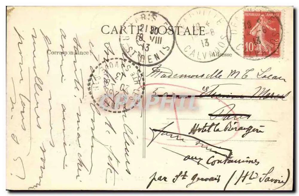 Deauville — Rue de l'Écluse — Verlag E.D. n°27 - Rückseite