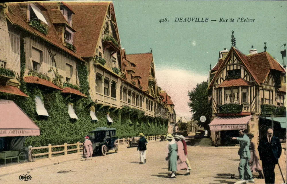 Deauville — Rue de l'Écluse — Éditeur BHD, n° 428 - Recto