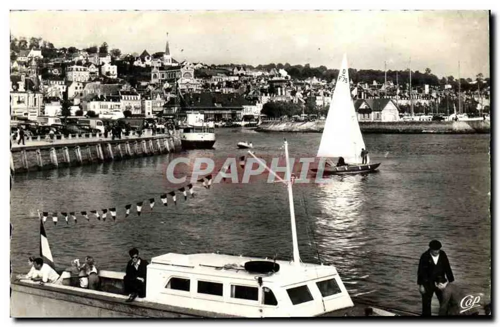 Deauville-Trouville — Ansicht des Hafeneingangs — Réal-Photo, n°1013 - Vorderseite