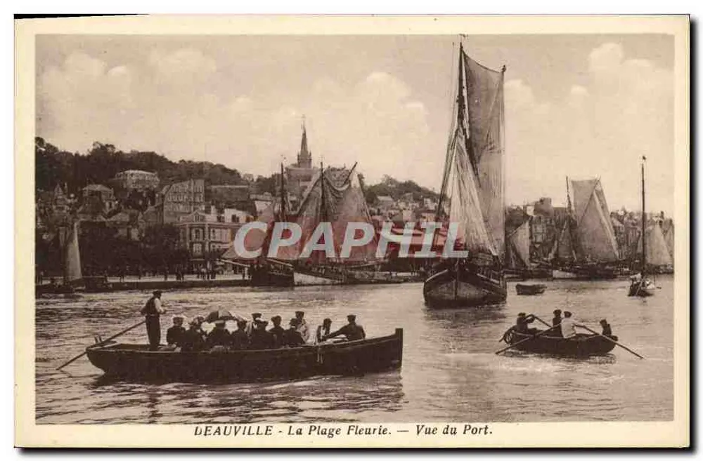 Deauville - Der blühende Strand — Blick auf den Hafen — Royal Photo, Deauville - Vorderseite