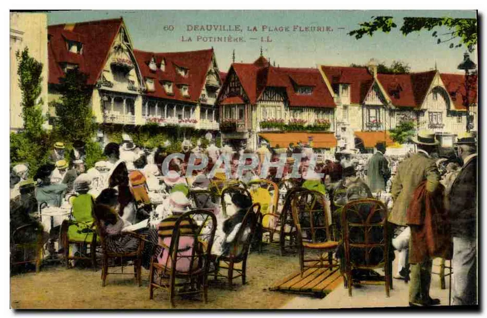 Deauville, Die Blühende Strandpromenade — La Potinière — LL - Vorderseite