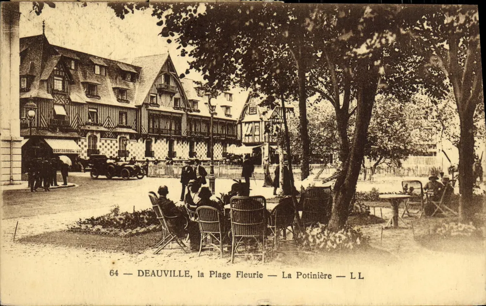 Deauville, La Plage Fleurie — La Potinière — L.L. — n°64 - Vorderseite