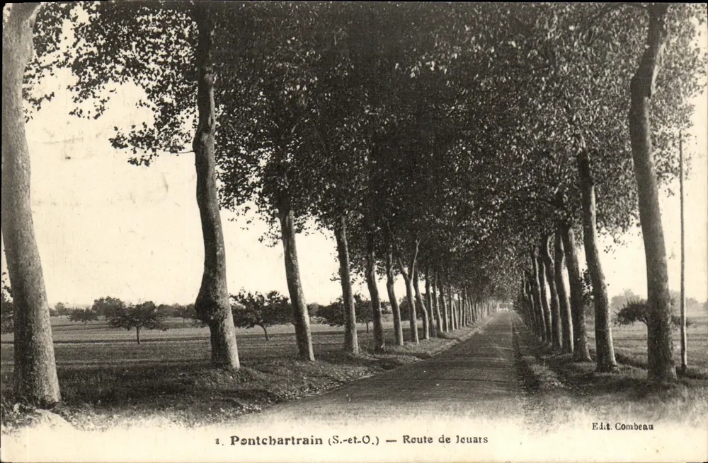 Pontchartrain (S.-et-O.) — Rua de Jouars — E.d.t. Combeau - Frente