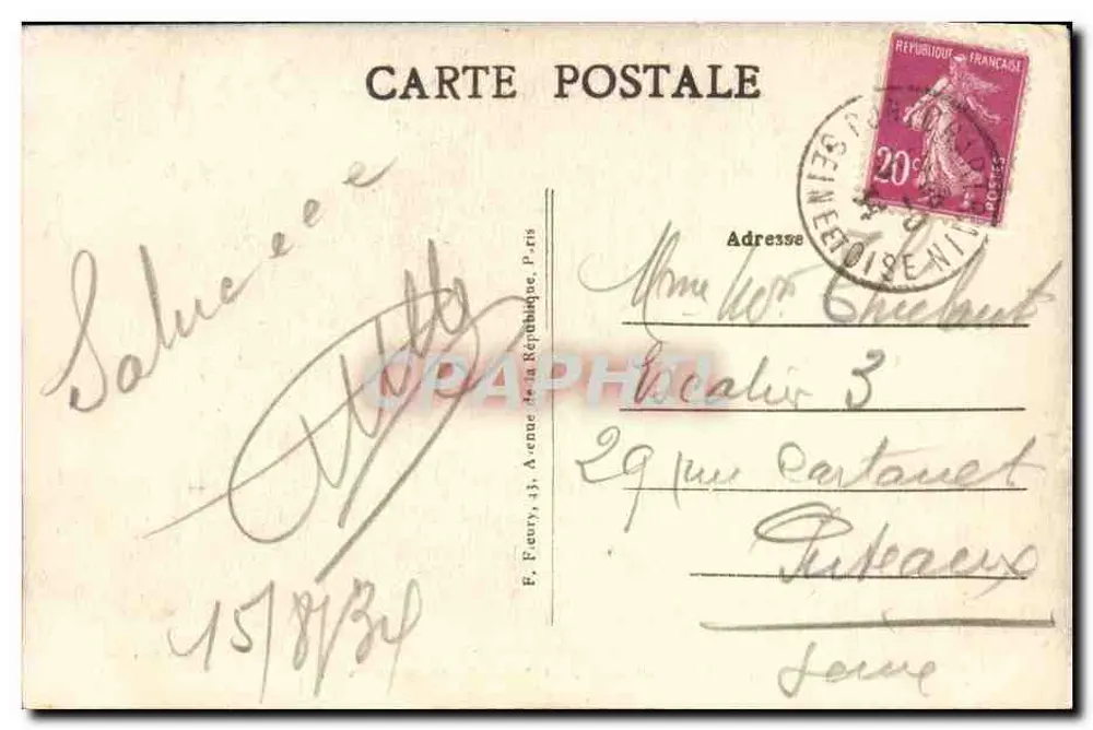 Pontchartrain (S.-et-O.) — Rua de Jouars — E.d.t. Combeau - Verso