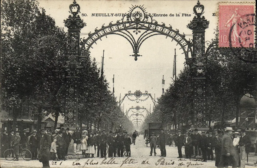 Neuilly-sur-Seine — Der Eingang zur Feier — Verlag E. 50 - Vorderseite