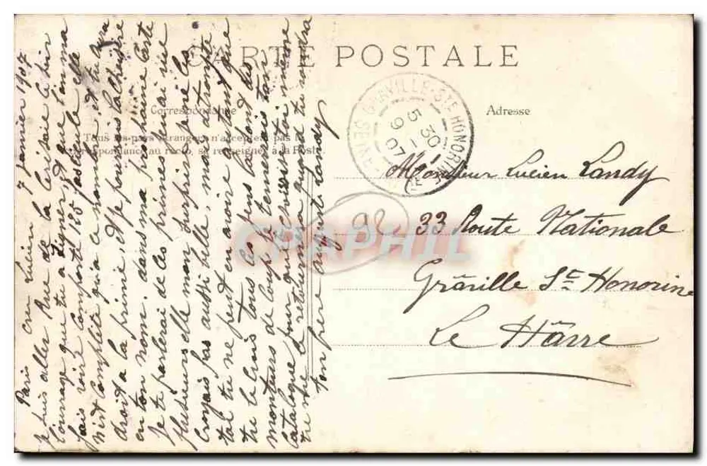 Neuilly-sur-Seine — Der Eingang zur Feier — Verlag E. 50 - Rückseite
