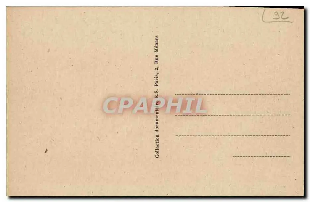 Asnières — Vista geral da Estação — E.S. n°11913 - Verso