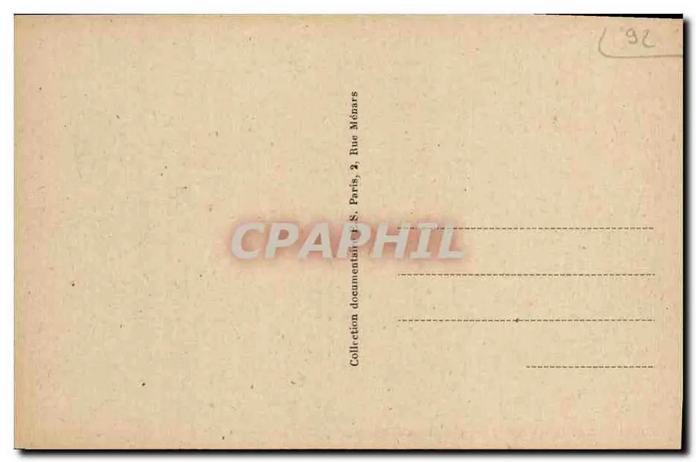 Asnières — A linha de Versailles — Editor ES. n° 11914 - Verso