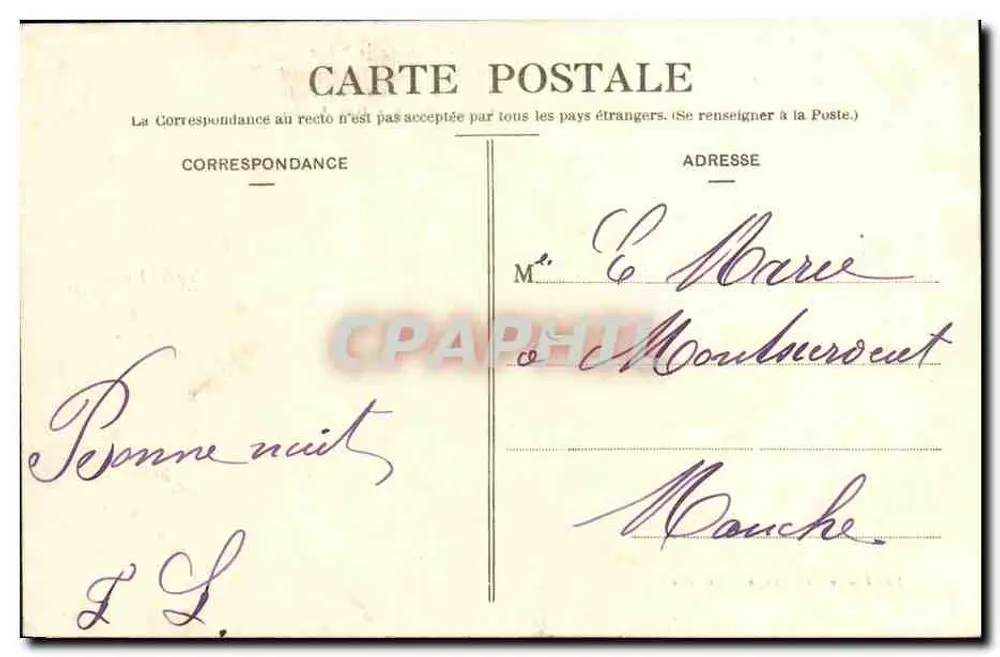 Die Überschwemmung der Seine — Am 16. Februar nimmt die Seine erneut die Straße ein — Asnières - Rue Adélaïde — Verlag: L. Lebailly, Annonay, Frankreich - Rückseite