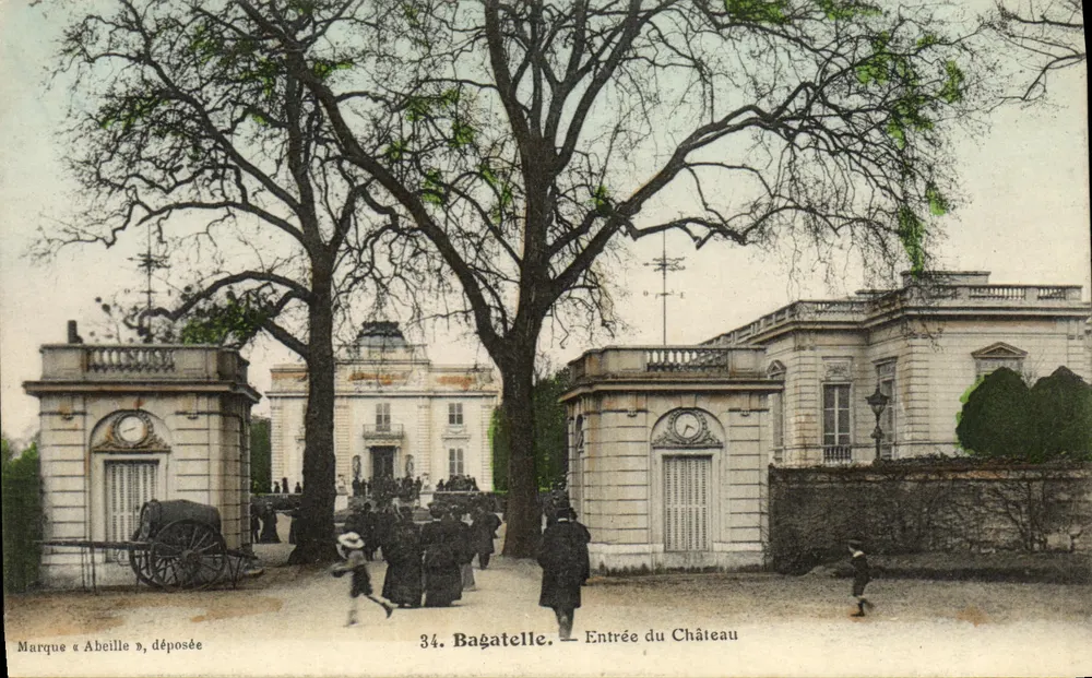 Bagatelle — Wejście do zamku — Marque « Abeille », déposée - Awers