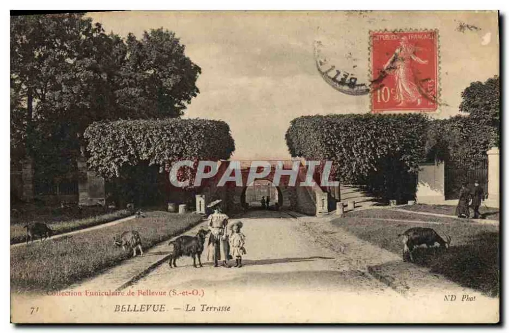 Bellevue (S.-et-O.) — Die Terrasse — ND Phot - Vorderseite
