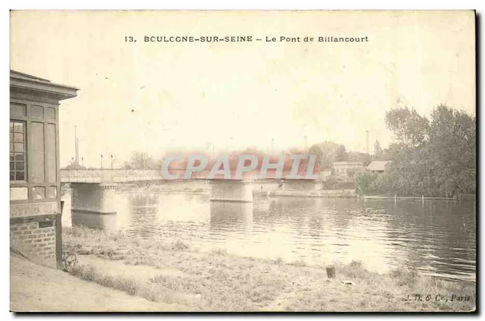 Boulogne-sur-Seine — Der Billancourt-Brücke — J. M. & Cie, Paris - Vorderseite