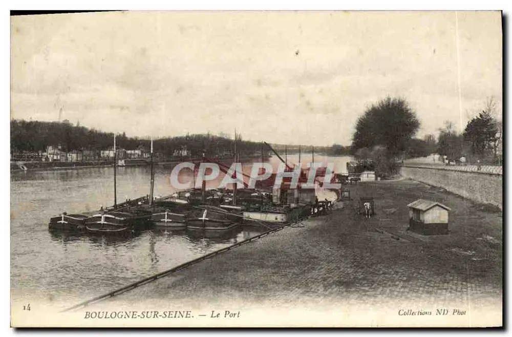 Boulogne-sur-Seine — Der Hafen — Collections ND Phot - Vorderseite
