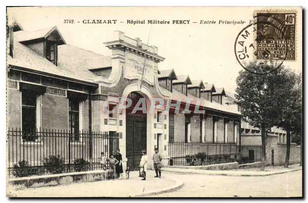 Clamart — Militärsanatorium Percy — Haupteingang - Vorderseite