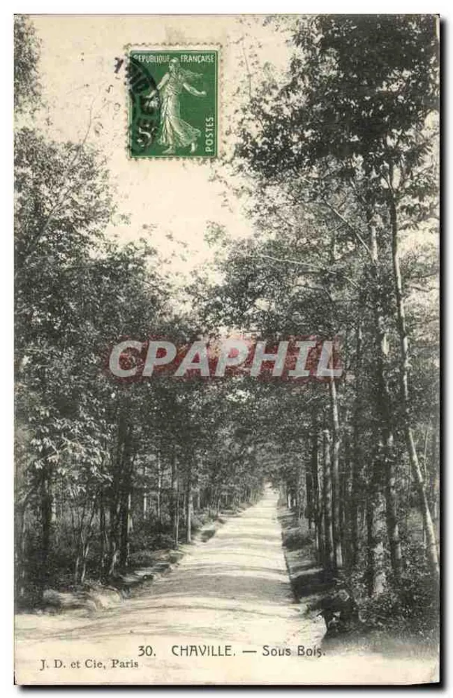 Chaville — Sob os bosques — J. D. e Cia, Paris, n°30 - Frente