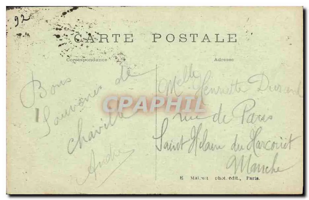 Chaville — Die Hauptstraße — E. Malanut phot.édit., Paris, n°5312 - Rückseite