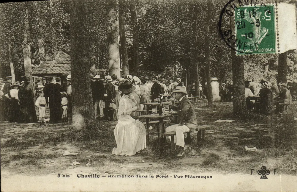 Chaville — Animation dans la Forêt — Vue Pittoresque — F. Pienry - Recto